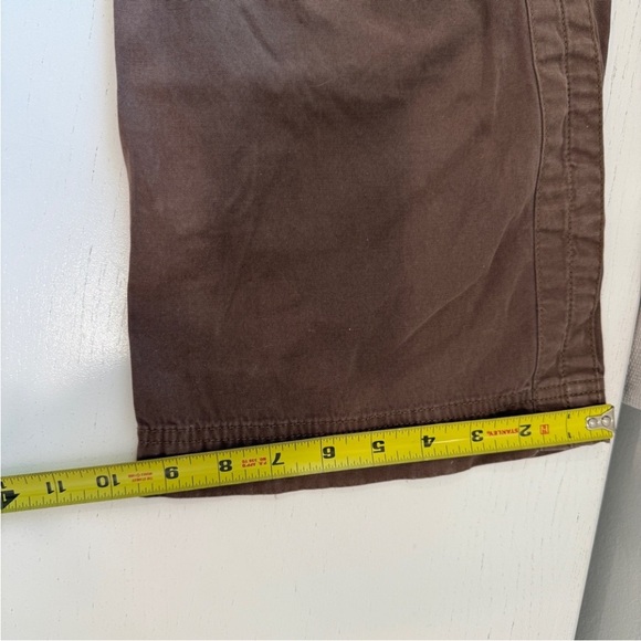 VTG Y2K Abercrombie Fitch Pants Brown Cargo Baggy Low Rise Kids L Womens XS - Picture 11 of 13